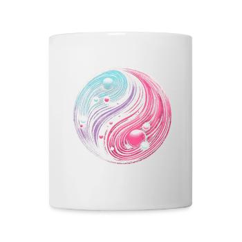 Cosmic Yin Yang: Galactic Balance of the Universe - Mug - white - Front