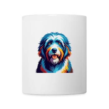 Vieux chien de berger anglais race coloré dessin animé Kawaii - Mug blanc - blanc - Devant