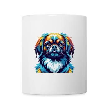 Pekingese Dog Breed Colorful Cartoon Kawaii - Mug - white - Front