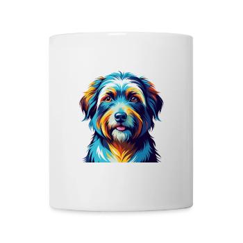 Chien de berger des Pyrénées race Dessin animé coloré Kawaii - Mug blanc - blanc - Devant