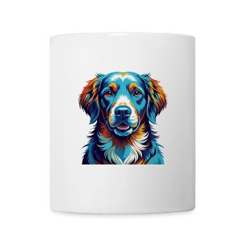 Retriever Dog Breed Colorful Cartoon Kawaii - Mug - white - Front