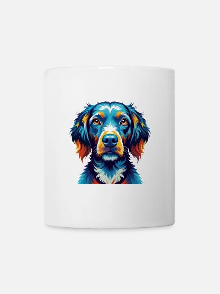 Pudelpointer Hunderasse Bunte Karikatur Kawaii - Tasse - Weiß