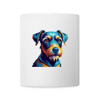 Patterdale Terrier Dog Breed Cartoon Kawaii - Mug - white - Front