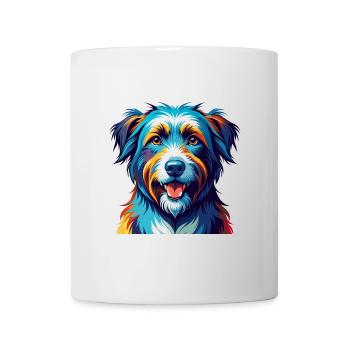 Berger des Pyrénées Race Dessin animé Kawaii - Mug blanc - blanc - Devant