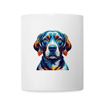 Pointer Dog Breed Colorful Cartoon Kawaii - Mug - white - Front