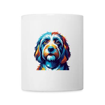 Petit Basset Griffon Vendéen Race De Chien Dessin Animé - Mug blanc - blanc - Devant