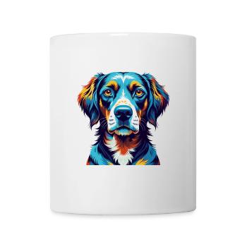Vieux chien d’arrêt danois race dessin animé Kawaii - Mug blanc - blanc - Devant