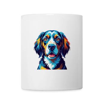 Poitevin Hound Dog Breed Colorful Cartoon Kawaii - Mug - white - Front