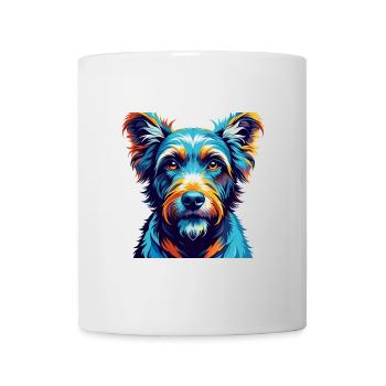 Pumi Hunderasse Buntes Aquarell Karikatur Kawaii - Tasse - Weiß - Vorne