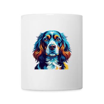 Spaniel Dog Breed Colorful Cartoon Kawaii - Mug - white - Front
