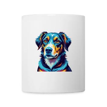 Smaland Hound Hunderasse Bunte Karikatur Kawaii - Tasse - Weiß - Vorne