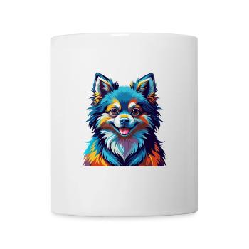 Toy German Spitz Dog Breed Colorful Cartoon Kawaii - Mug - white - Front