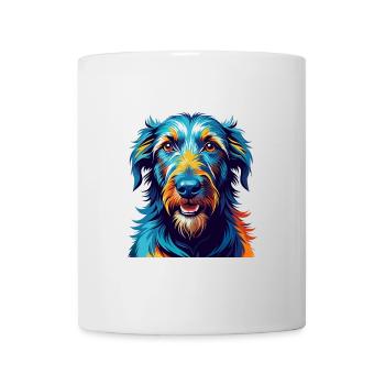 Scottish Deerhound Dog Breed Cartoon Kawaii - Mug - white - Front