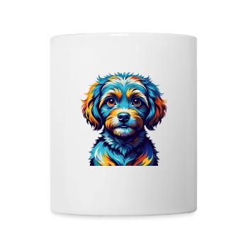 Toy Poodle Dog Breed Colorful Cartoon Kawaii - Mug - white - Front