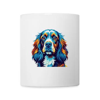 Sussex Spaniel Chien Race Coloré Dessin Animé Kawaii - Mug blanc - blanc - Devant