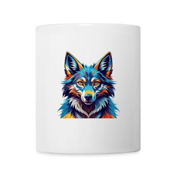 Saarloos Wolfdog Rasse Bunte Karikatur Kawaii - Tasse - Weiß - Vorne