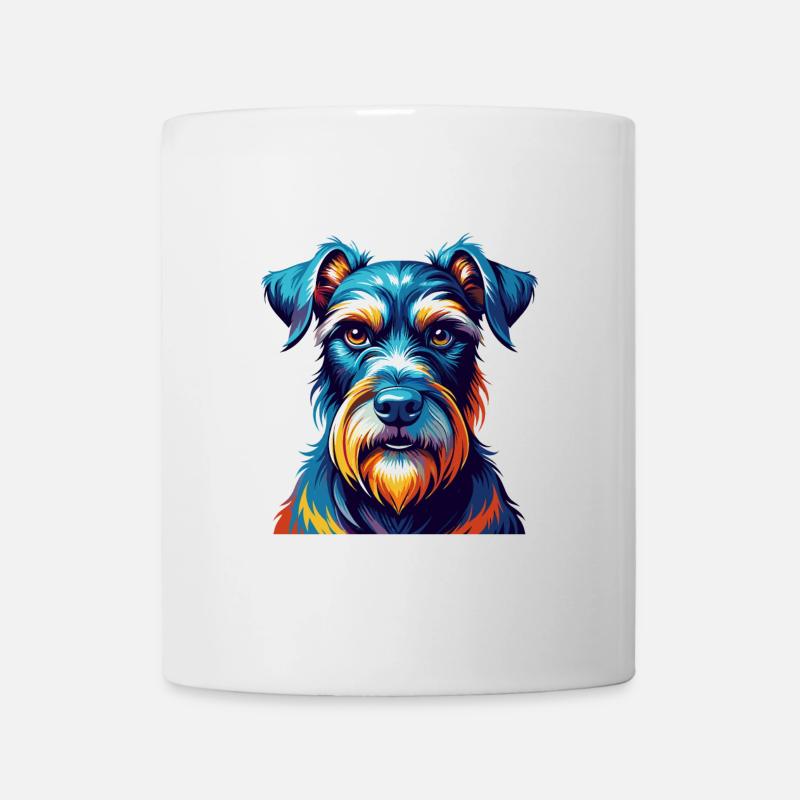 Standard Schnauzer Hunderasse Cartoon Kawaii - Tasse - Weiß