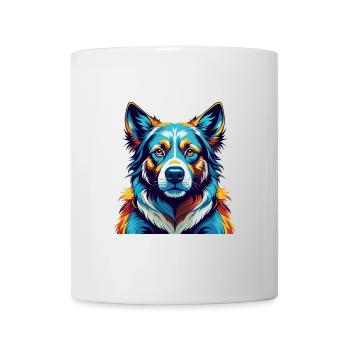 Ovcharka Chien Russe du Sud Race Dessin Animé Kawaii - Mug blanc - blanc - Devant