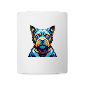 Tosa Hunderasse Buntes Aquarell Cartoon Kawaii - Tasse - Weiß - Vorne