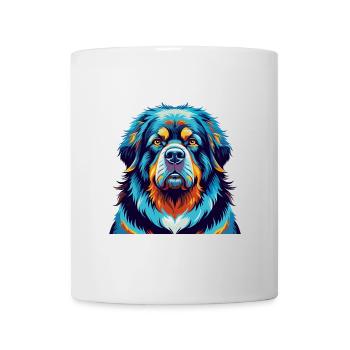 Tibetische Dogge Hunderasse Bunte Karikatur Kawaii - Tasse - Weiß - Vorne