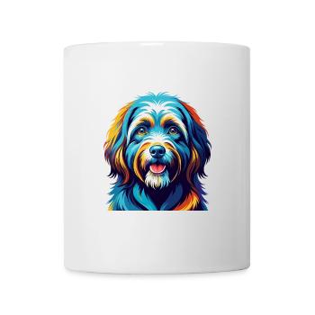 Tibetan Terrier Dog Breed Colorful Cartoon Kawaii - Mug - white - Front