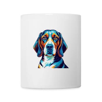 Treeing Walker Coonhound Dog Breed Cartoon Kawaii - Mug - white - Front