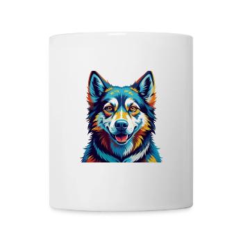 Westsibirische Laika Hunderasse Karikatur Kawaii - Tasse - Weiß - Vorne