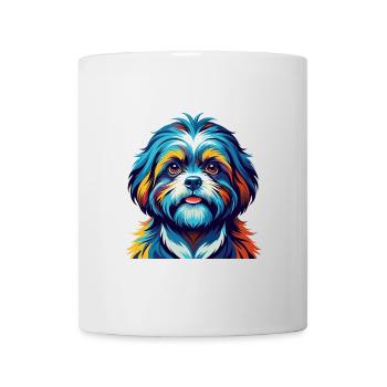 Shih Tzu Race Chien Dessin animé Coloré Kawaii - Mug blanc - blanc - Devant