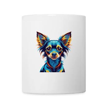 Russian Toy Terrier Dog Breed Cartoon Kawaii - Mug - white - Front