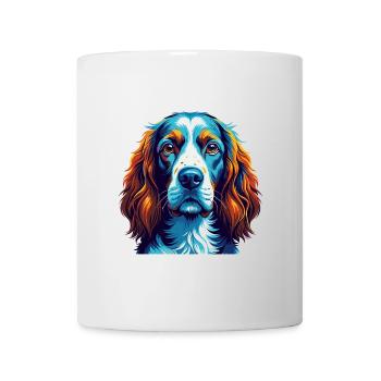 Welsh Springer Spaniel Dog Breed Cartoon Kawaii - Mug - white - Front