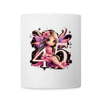 45 Jahre Fee Elfe Geburtstag Jubiläum Geschenk - Tasse - Weiß - Vorne