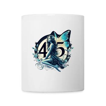 45 Jahre Fee Elfe Geburtstag Jubiläum Geschenk - Tasse - Weiß - Vorne