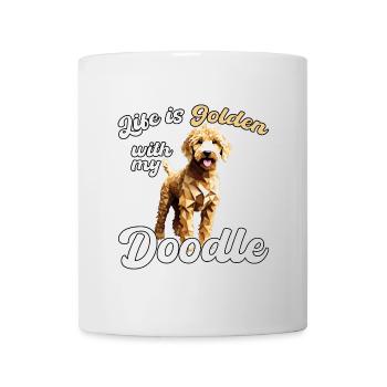 Goldendoodle Golden Doodle Life Cadeau d’or - Mug blanc - blanc - Devant