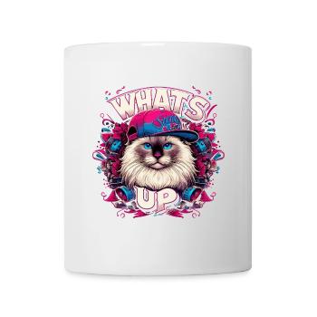 Was geht ab Heilige Birma Katze Birmakatze - Tasse - Weiß - Vorne