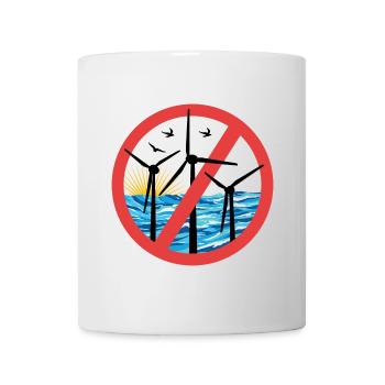 Stopp Offshore Windkraft - Tasse - Weiß - Vorne