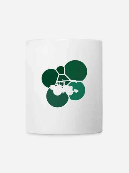 Maehdrescher Bauer Hof - Tasse - Weiß