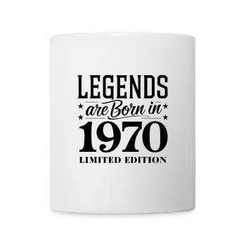 Les légendes sont nées en 1970 Édition limitée - Mug blanc - blanc - Devant