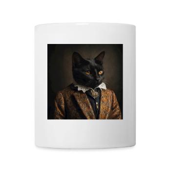 Portrait of a cat in a costume - Mug - white - Front