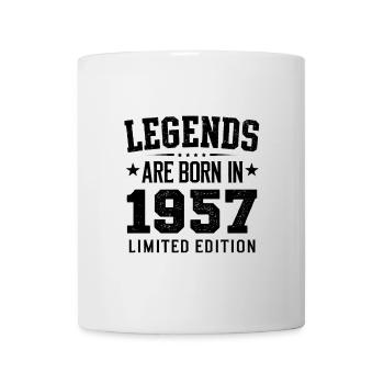 Legends Are Born In 1957 Edition Limitée - Mug blanc - blanc - Devant