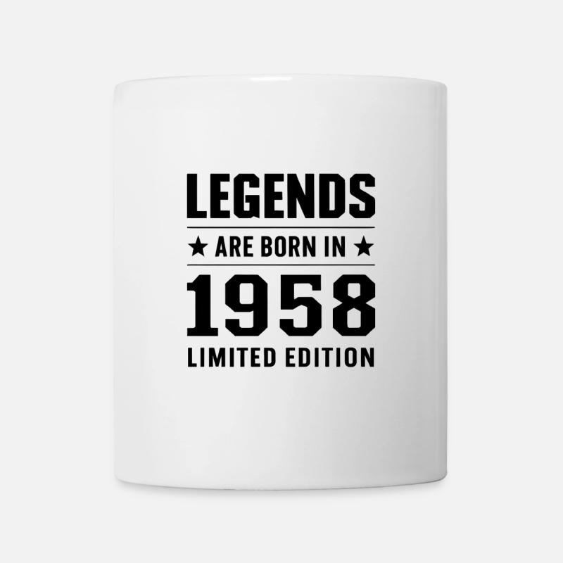 Legends Are Born In 1958 Limited Edition - Tasse - Weiß