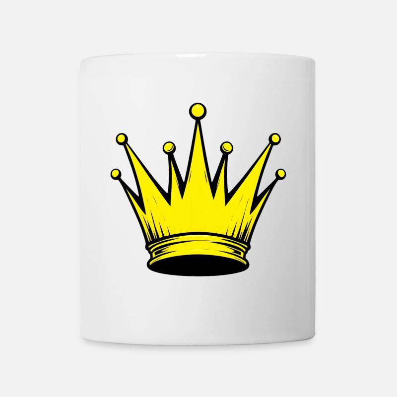 Goldene Krone - Tasse - Weiß