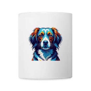 Nederlandse Kooikerhondje Race de chien Dessin animé Kawaii - Mug blanc - blanc - Devant