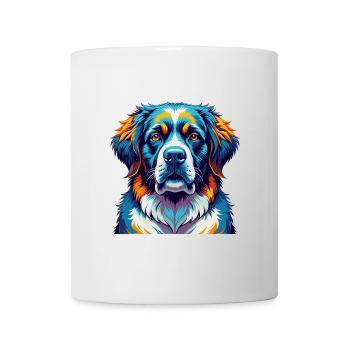 Moscow Watchdog Breed Colorful Cartoon Kawaii - Mug - white - Front