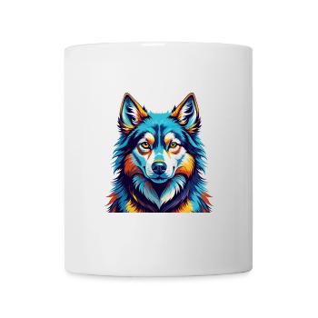 Northern Inuit Dog Breed Colorful Cartoon Kawaii - Mug - white - Front