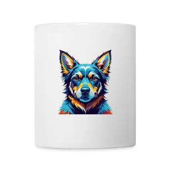 Nouvelle-Zélande Race Chien Dessin animé coloré Kawaii - Mug blanc - blanc - Devant