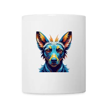 Xoloitzcuintli Hunderasse Bunte Karikatur Kawaii - Tasse - Weiß - Vorne