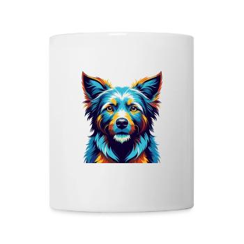 Taigan Kyrgyz Taighany Dog Breed Cartoon Kawaii - Mug - white - Front