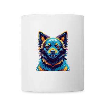 Schipperke Race Chien Coloré Dessin Animé Kawaii - Mug blanc - blanc - Devant