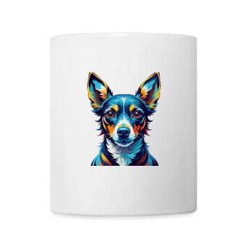 Jouet Fox Terrier Chien Race Coloré Dessin Animé Kawaii - Mug blanc - blanc - Devant