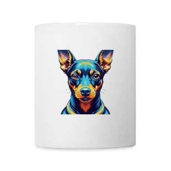 Jouet Manchester Terrier Chien Race Dessin animé Kawaii - Mug blanc - blanc - Devant